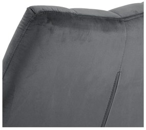 Сиво въртящо се кадифено кресло Paris – Actona