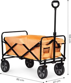 Сгъваема транспортна количка 100 кг – градинска и плажна количка на колела