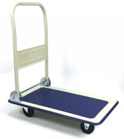 Транспортна количка с платформа, 4 колела, капацитет 300 кг