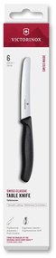 Victorinox - Комплект кухненски ножове за зеленчуци SWISS CLASSIC 11 см 6 бр. черен