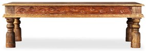 245140 vidaXL Маса за кафе, манго масив, акациево дърво, 110x60x38 см