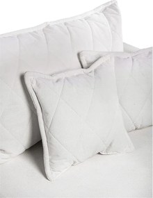 Бял сгъваем/с място за съхранение диван от рипсено кадифе 215 cm Bjork – Bonami Selection