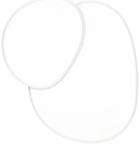 Бяла LED светлина за таван 63,5x77 см Rise - Trio