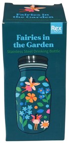 Синя детска бутилка от неръждаема стомана 250 ml Fairies in the Garden – Rex London