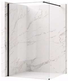 Параван за душ Rea Flexi Transparent / Black 120