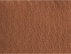 Оранжев сгъваем/с място за съхранение ъглов диван от прежда с примки от букле (ляв ъгъл) Montaigne – Bobochic Paris