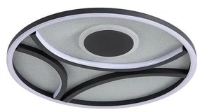 Searchlight 82100-39BK - LED димируемо таванно осветително тяло ZENDISC LED/20W/230V 3000K Ø 39 cm