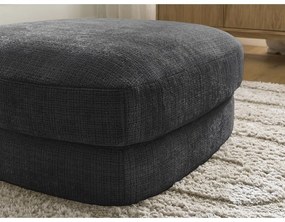 Черна шенилова табуретка Leonore – Bobochic Paris