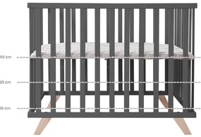 Тъмно сива кошара от букова дървесина 75x100 cm Lil Planet - Roba
