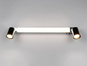 LED стенна лампа в лъскаво сребристо Enrico – Trio