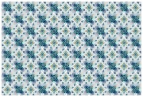 Тапет – Сини акварелни цветя