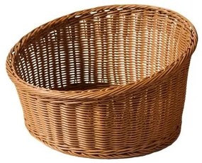 Водоустойчив панер PVC кръгъл кафяв ф46x15(H1)x25(H2)см GCC-(674035B-OT)