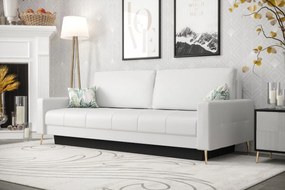 Разтегателен диван Sopi Eco LTHR - бял