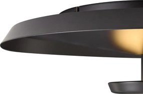 Модерна таванна лампа матово черна с LED 3-степенно димиране - Sombra