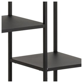 Черна метална библиотека 80x165 cm Newcastle – Actona