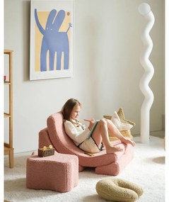 Розов детски пуф от букле Cloud – Wigiwama
