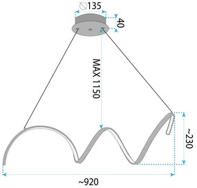 Лампа LED LHJ025-CP CHROME