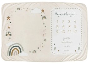 Одеяло за бебета Rainbow, 120x80 см, Бежов