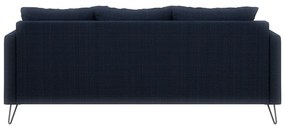 Тъмносин шенилов диван 200 cm Freya – Ropez