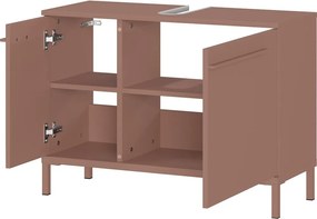 Кафяв матов шкаф за мивка 80x59 cm Laurino – Germania