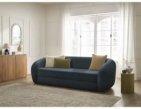 Тъмносин шенилов сгъваем диван 228 cm Neyo – Bobochic Paris