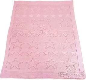 Baby Matex - Одеало плетено розово 75/100