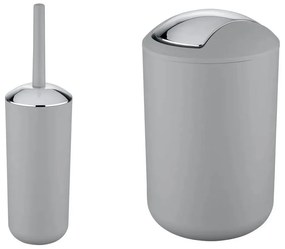 Сив пластмасов комплект аксесоари за баня Brasil – Wenko