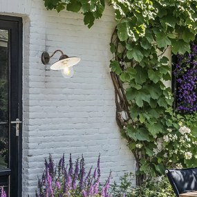 Ръстична външна стенна лампа антично злато IP44 - Kansas