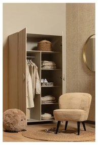 Кремав гардероб от бор 110x200 cm Noah - WOOOD