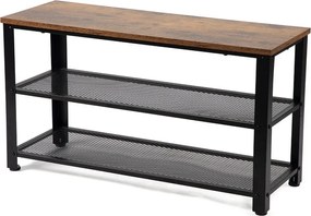 Черна стоманена стойка за обувки 80x45x30 cm Arne – Bonami Essentials