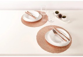 Подложка за хранене в розово злато , ⌀ 38 cm - Tiseco Home Studio