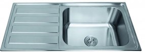Кухненска мивка ICK10050L TAMPICO, алпака, дясна, 100x52см