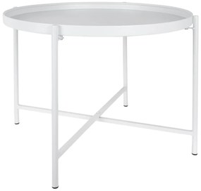 Бяла метална кръгла масичка за кафе ø 50 cm Meseta – Leitmotiv