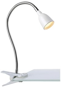 Бяла LED настолна лампа (височина 10,5 cm) Tulip – Markslöjd