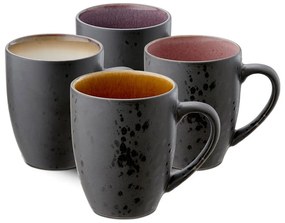Черни керамични чаши в комплект от 4 бр. 300 ml Gastro Black/Mix – Bitz