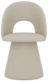 Бежов тапициран трапезен стол Kalo – Makamii