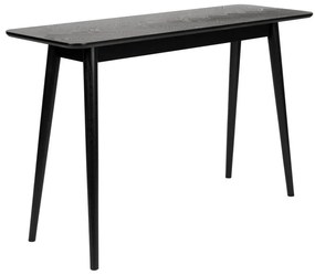 Черна конзолна маса 40x120 cm Fabio – White Label