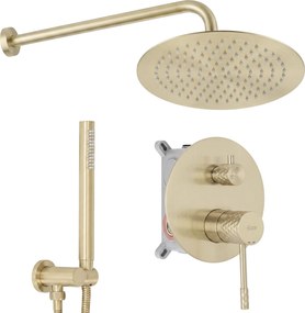 Душ система за вграждане Rea Lungo Diamond Brush Gold + BOX
