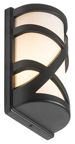 Модерна външна стенна лампа черна IP44 - Suzie