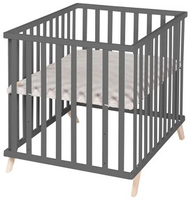 Тъмно сива кошара от букова дървесина 75x100 cm Lil Planet - Roba