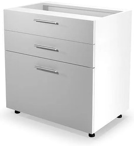 Долен шкаф Vento D3S-80/82 80см Бял гланц