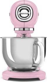Планетарен миксер SMEG SMF03PKEU, 800 W, 4.8 л, 10 скорости, Функция за плавен старт, Крачета против хлъзгане, Розов
