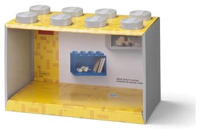 Детски сив стенен рафт Brick 8 - LEGO®