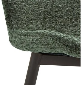 ФИОРА Зелен (тъкан Апиа 352) / черни крака – МОДЕРЕН ТАПИЦИРАН С ЧЕНИЛ СТОЛ ЗА ДНЕВНА/ТРАПЕЗАРИЯ