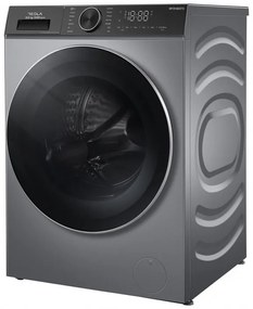 Пералня с предно зареждане Tesla WF91480TS, 1900W, 9 кг, 60 л, 14 програми, 1400 об/мин, Клас A, Steam Care, LED, Сребрист