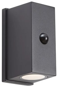 Стенна лампа черна 4-степенен сензор магнитна вкл. LED акумулаторна - Baleno