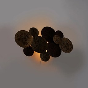 Стенна лампа в стил Арт Деко антично злато 71 см - Kelly