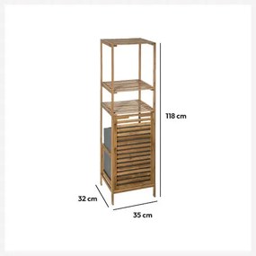 Етажерка за баня 5five Mix n'Modul, С кош за пране