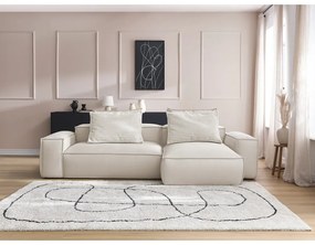 Бежов ъглов диван от изкуствена кожа (променлив) Boheme – Bobochic Paris