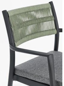 Сиви пластмасови градински столове в комплект от 4 бр. Alvin – Bizzotto